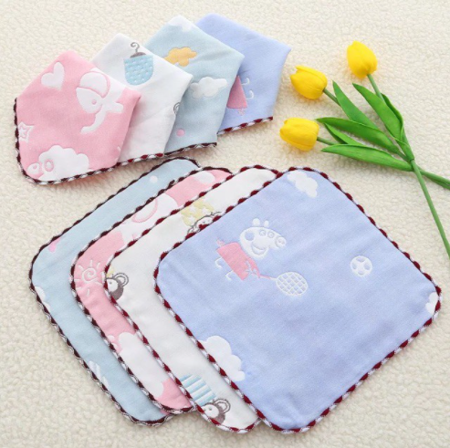 Set 5 Khăn Sữa Leelee Họa Tiết Cho Bé