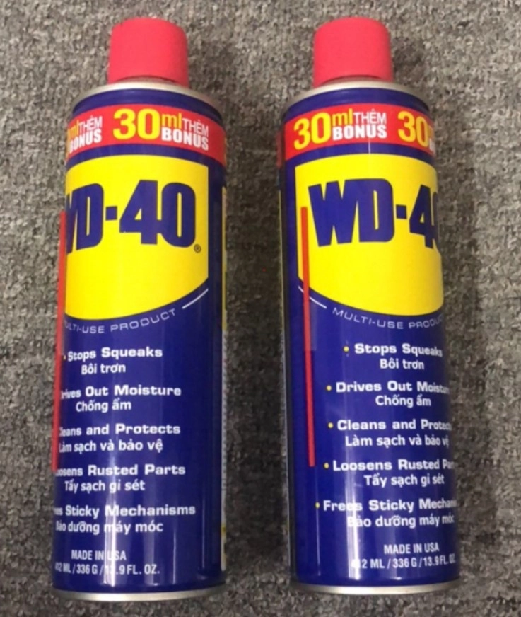 Chai xịt chống rỉ sét bôi trơn WD40