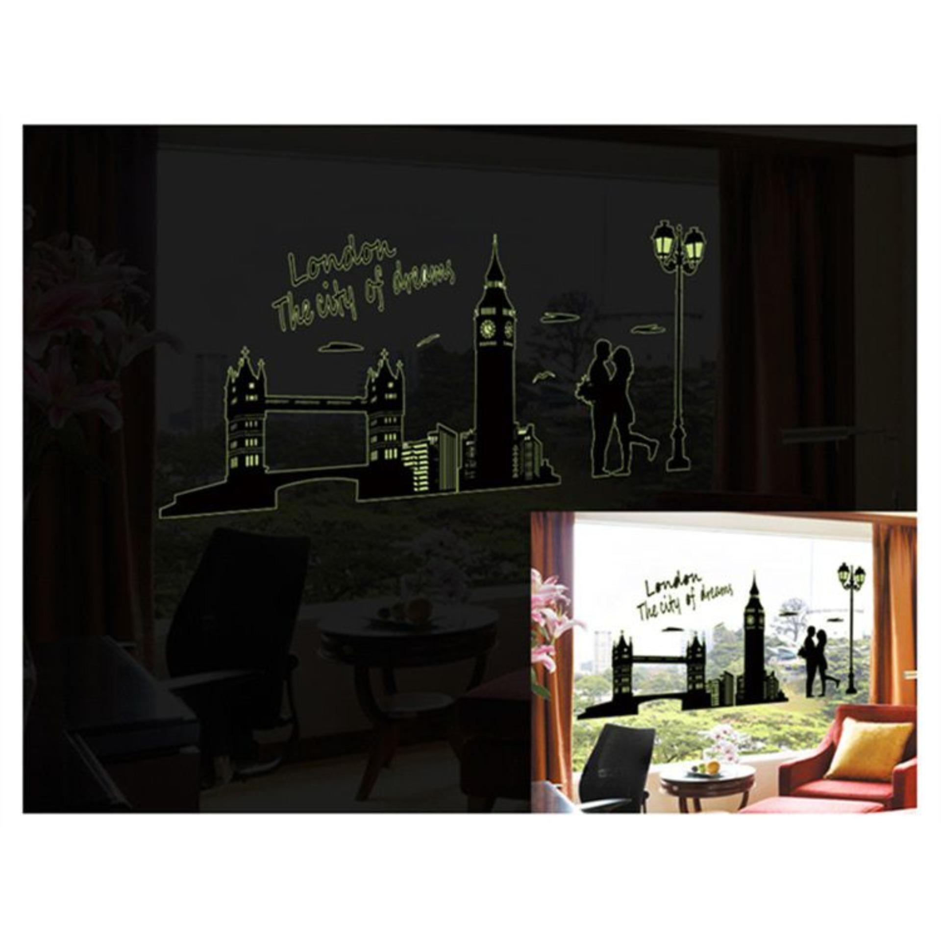 [HCM]Decal dán tường Dạ quang London DDQ002 (60 x 160 cm)