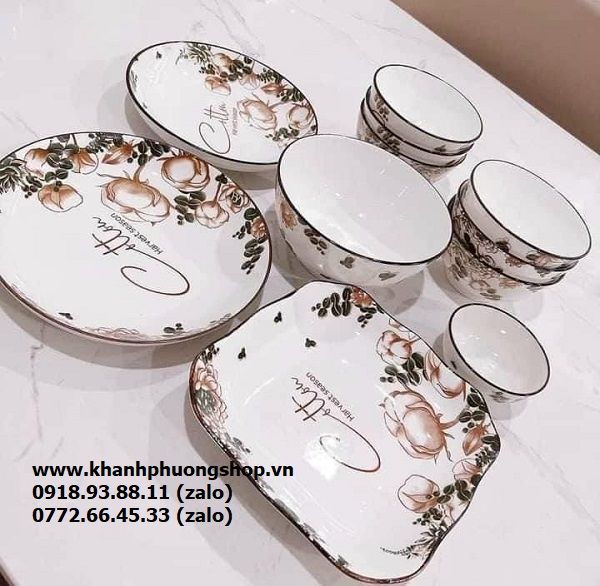 chén sứ, tô sứ, dĩa sứ - chén tô dĩa sứ đẹp