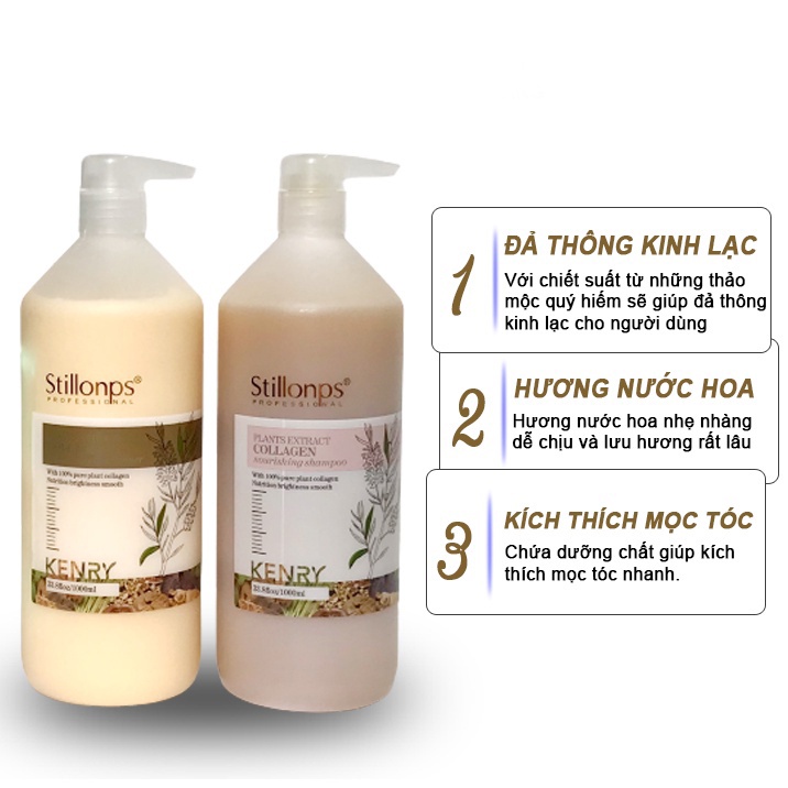 Dầu gội đầu dưỡng sinh STILLONPS KENRY - 1000ml