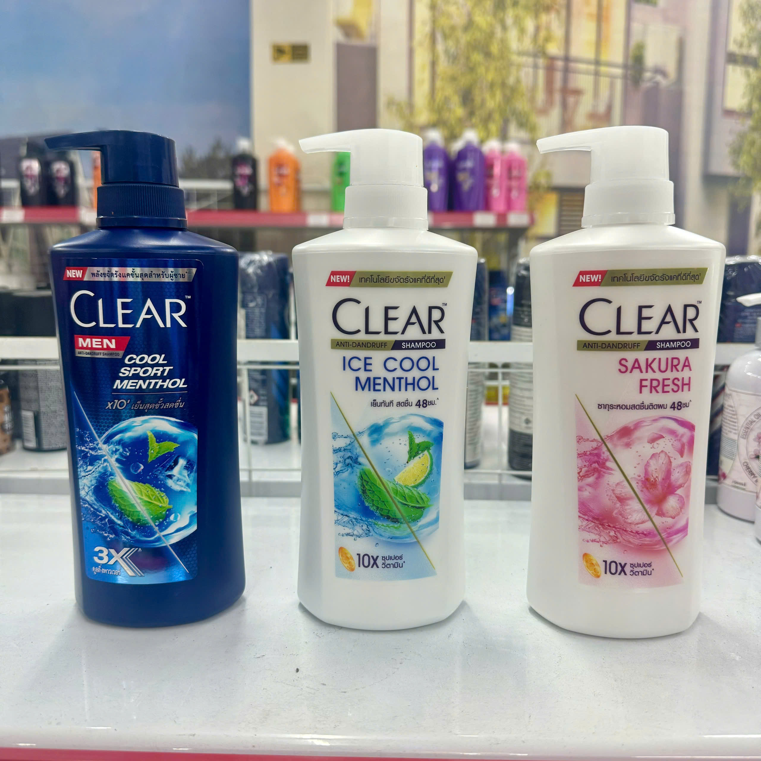 Combo 2 CHAI DẦU GỘI CLEAR MEN - THÁI LAN - 390ML/chai