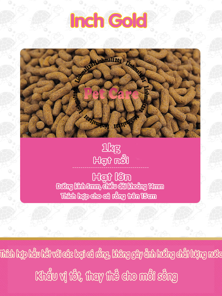 Thức ăn cá rồng inch gold 1 kg