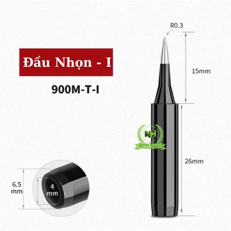 Mũi hàn hakko 936 không chì mạ đen sử dụng cho trạm hàn hakko 900m, 933, 936, quick