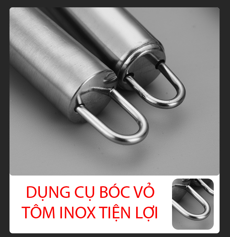 DỤNG CỤ BÓC VỎ TÔM INOX TIỆN LỢI
