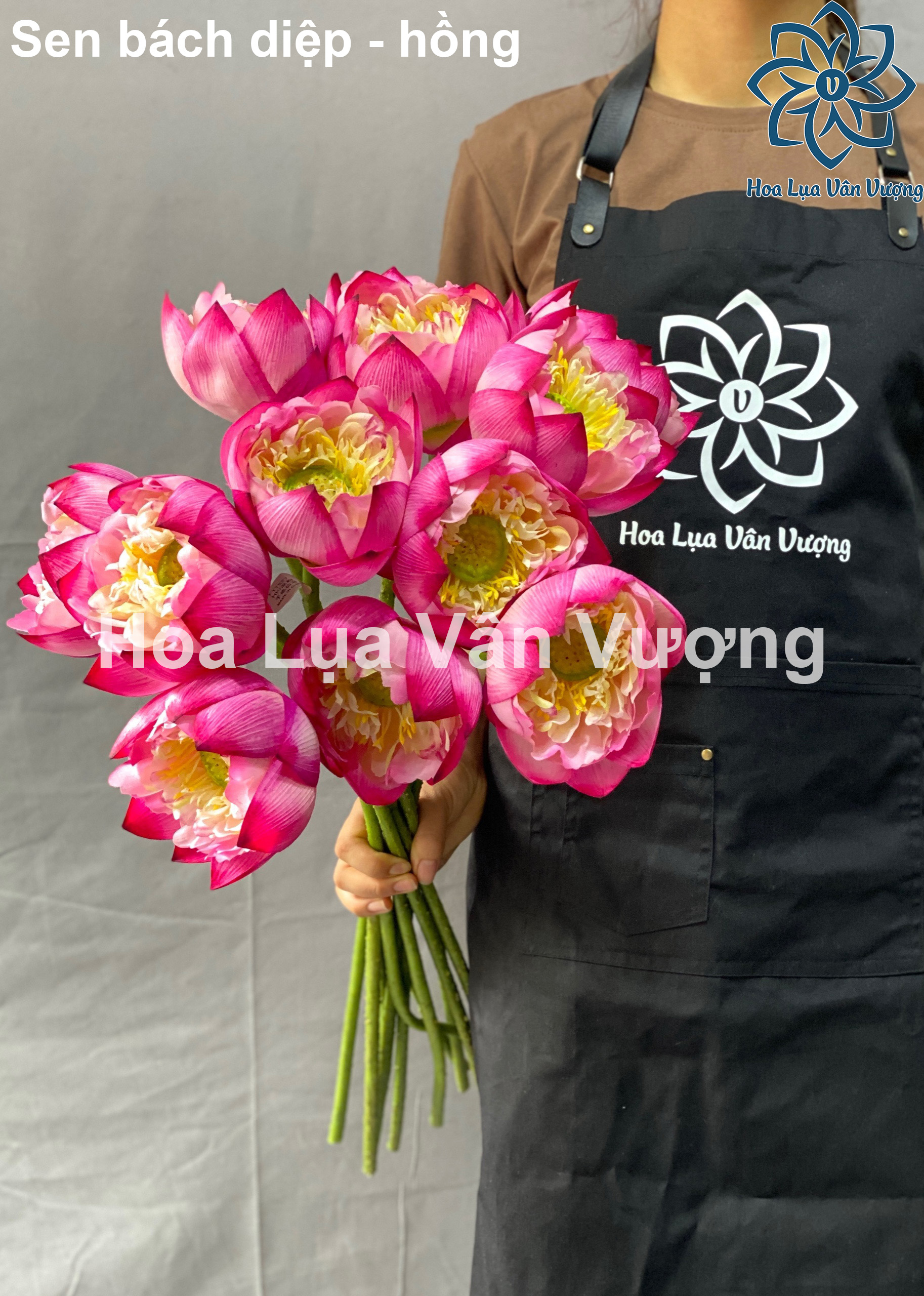 Hoa sen giả, hoa sen quan âm lụa
