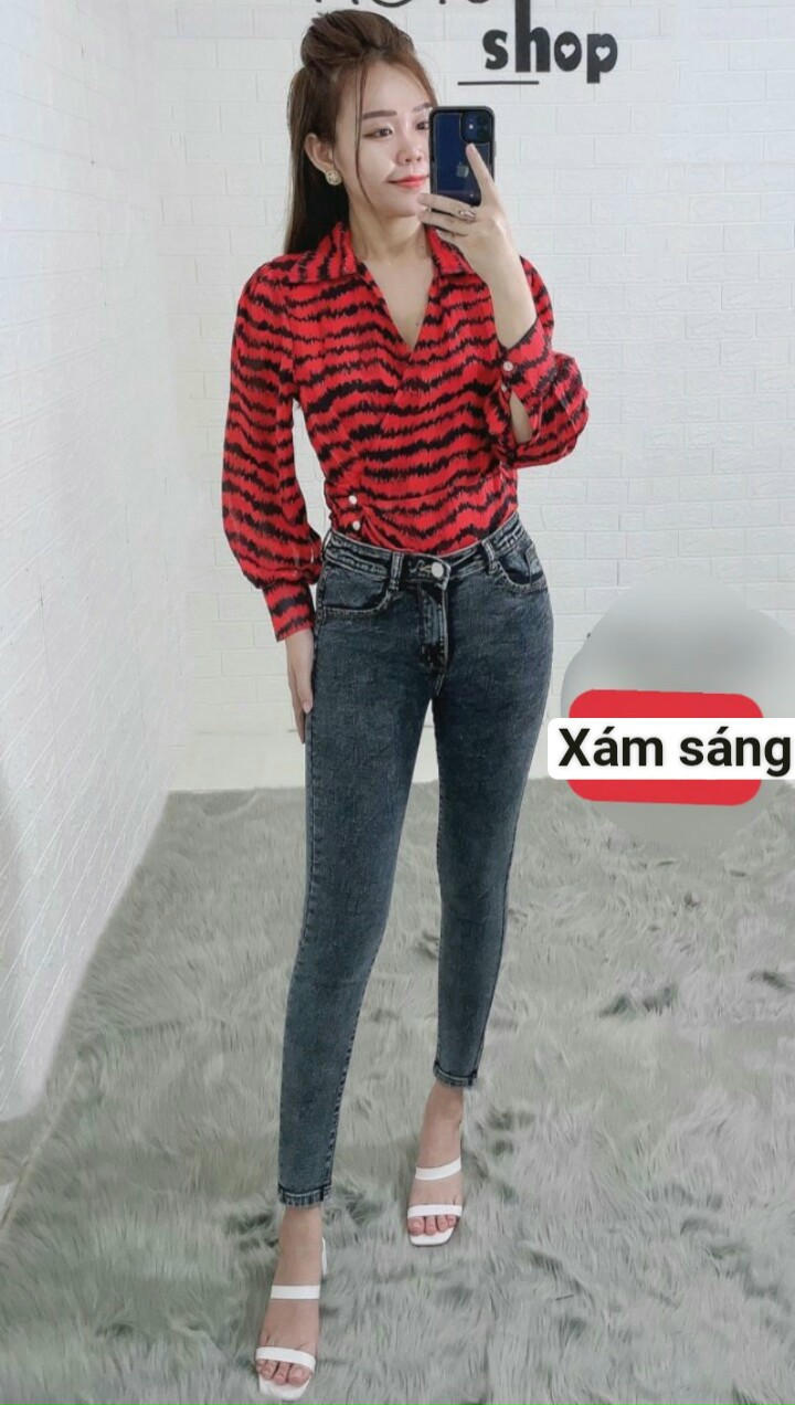 [HCM]QUẦN JEAN CO GIÃN XÁM CHUỘT