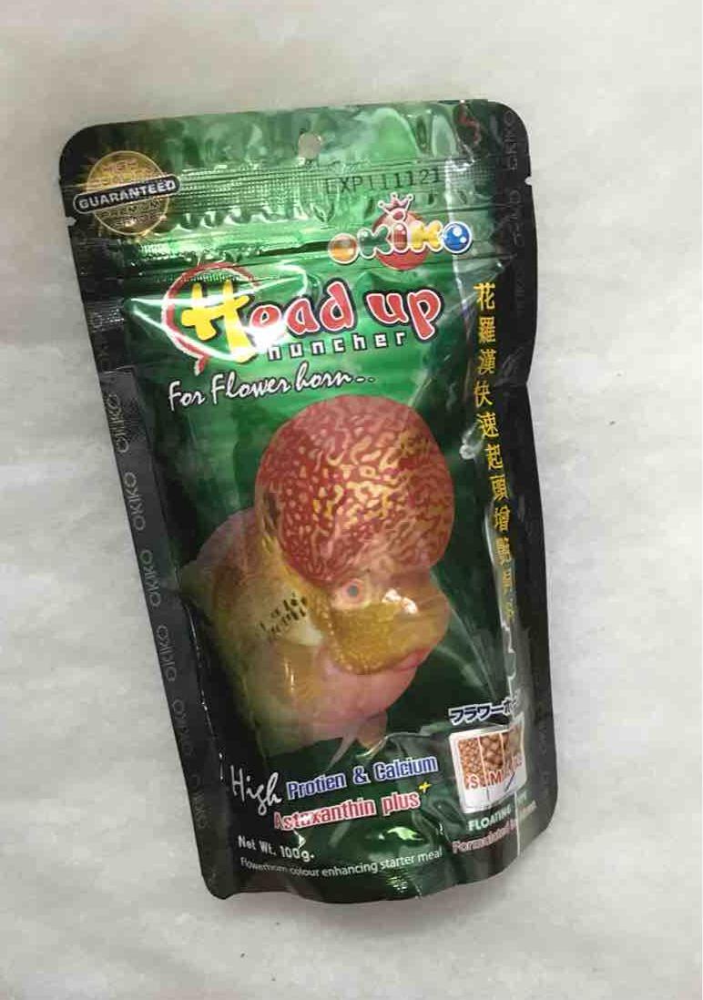 Thức ăn cho cá la hán tăng đầu Okiko Head Up