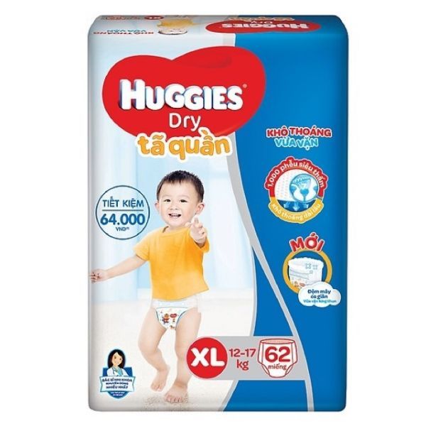 Tã quần Huggies L68. Date 2024