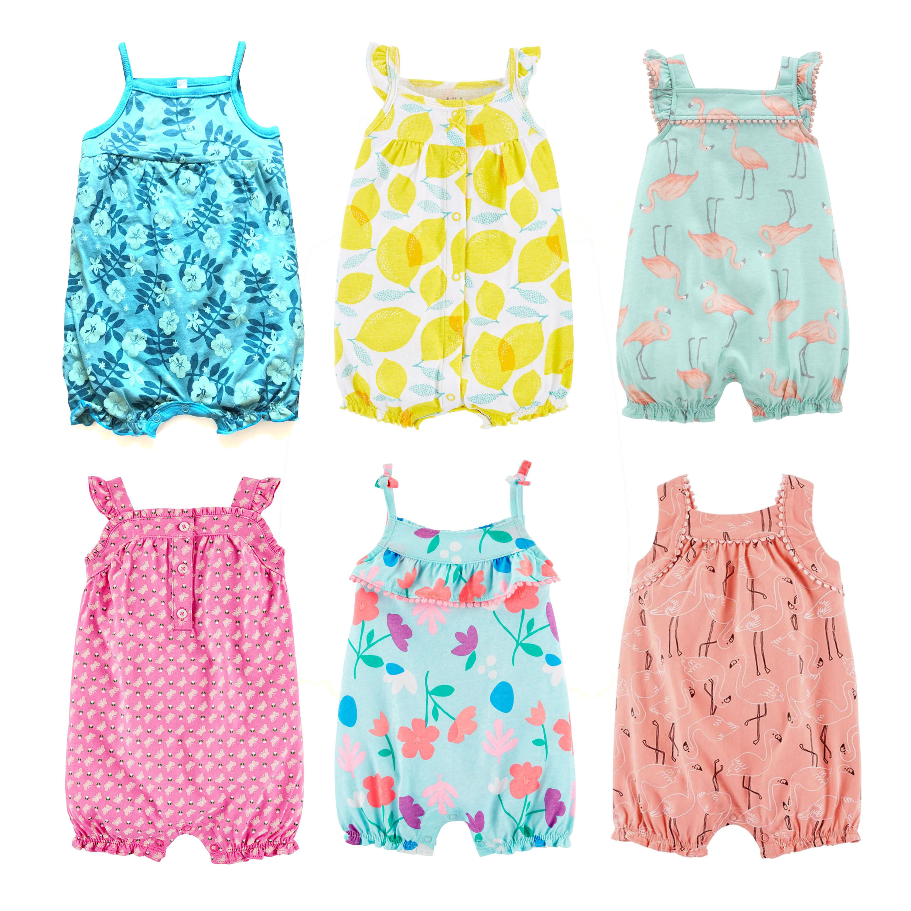 CHỌN MẪU Body bé gái 2 dây vai bèo điệu đà công chúa body đùi romper cotton hàng xuất dư cho bé mặc hè tại SHOP NEM