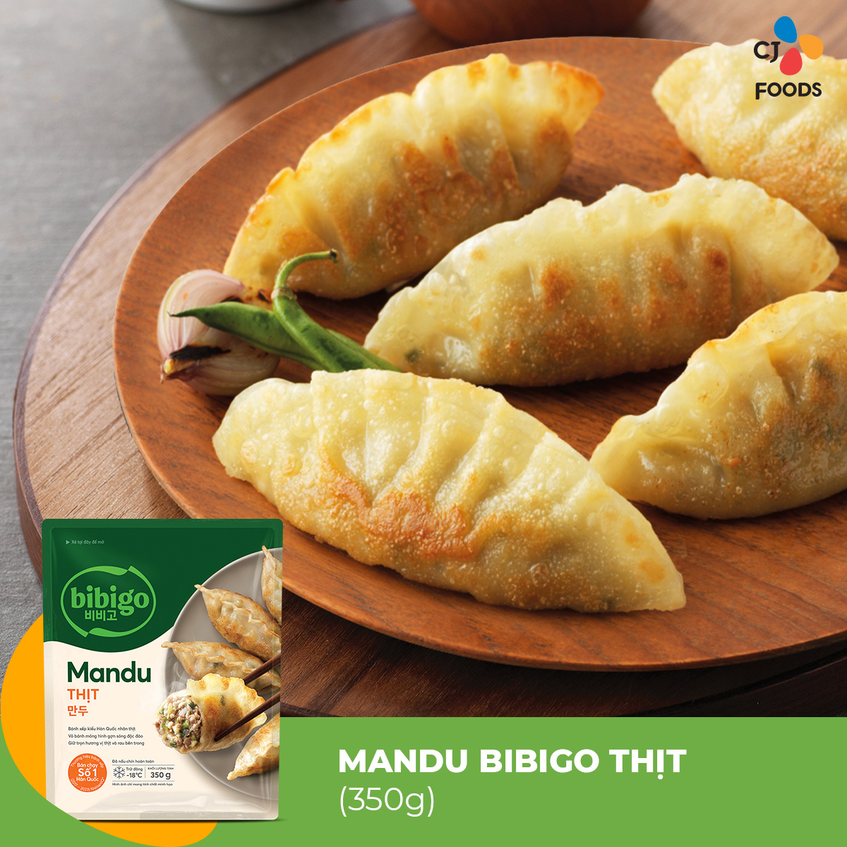 [Fast Delivery] Mandu Bibigo Dumpling with Meat Filling 350g