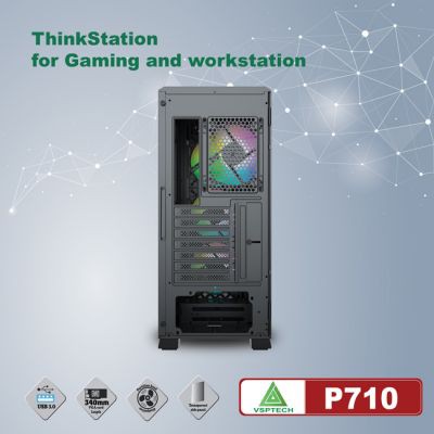 Vỏ case VSP P710 Chuẩn Full ATX (Không bao gồm Fan)