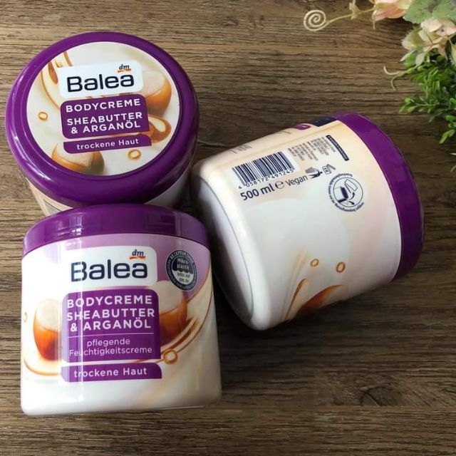 Kem Dưỡng Thể Balea Bodycreme Sheabutter & Arganol, 500 ml