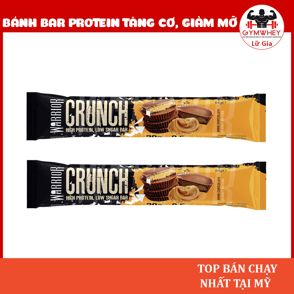 Bánh Bar Protein Warrior Crunch Bar Tăng Cơ Giảm Mỡ, Thay Thế Bữa Ăn Phụ 1