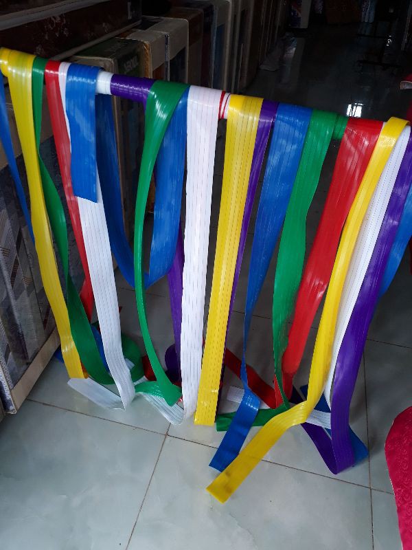 RÈM LÁ NHỰA 7 SẮC CẦU VỒNG