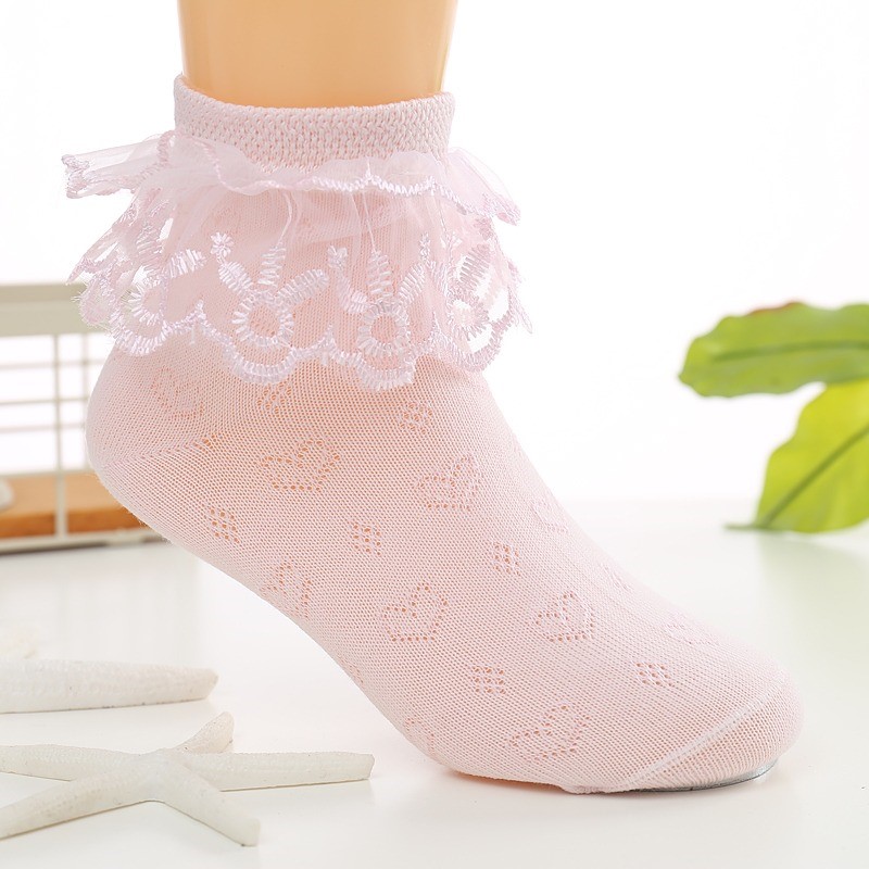 Tất/vớ cổ ren bé gái/ vớ múa