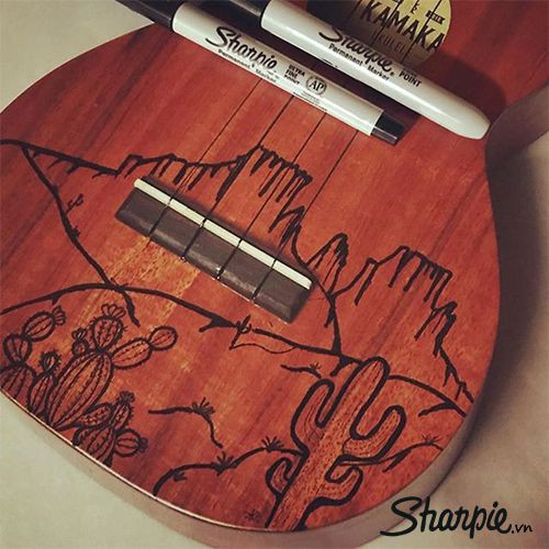 Bút lông dầu Sharpie Fine Point Black - Màu đen