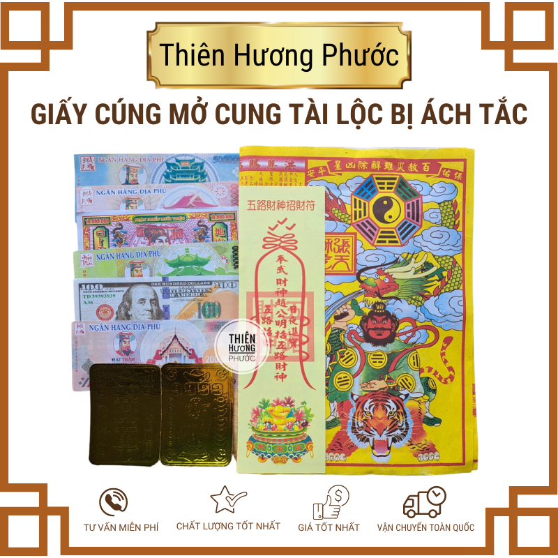 Giấy cúng cầu quý nhân phù trợ, cầu may mắn