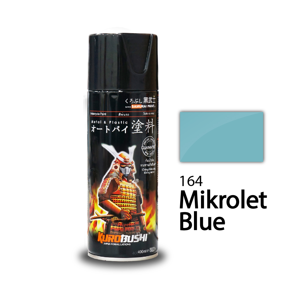 Sơn samurai màu xanh lơ, xanh mint bạc hà, xanh mikrolet mã màu 164