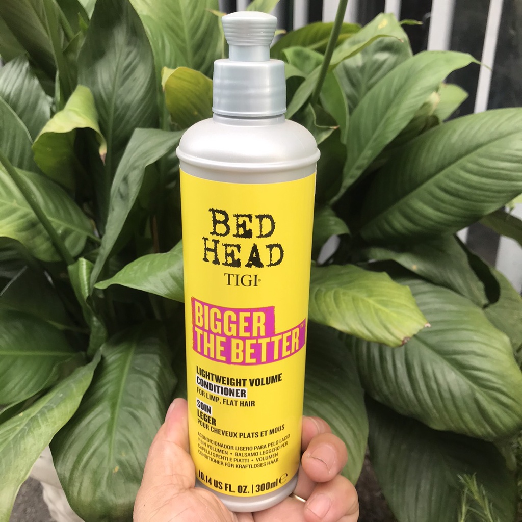 Dầu gội xả dành cho tóc mỏng, xẹp, làm phồng tóc Tigi Bed Head Bigger the Better 200ml/300ml