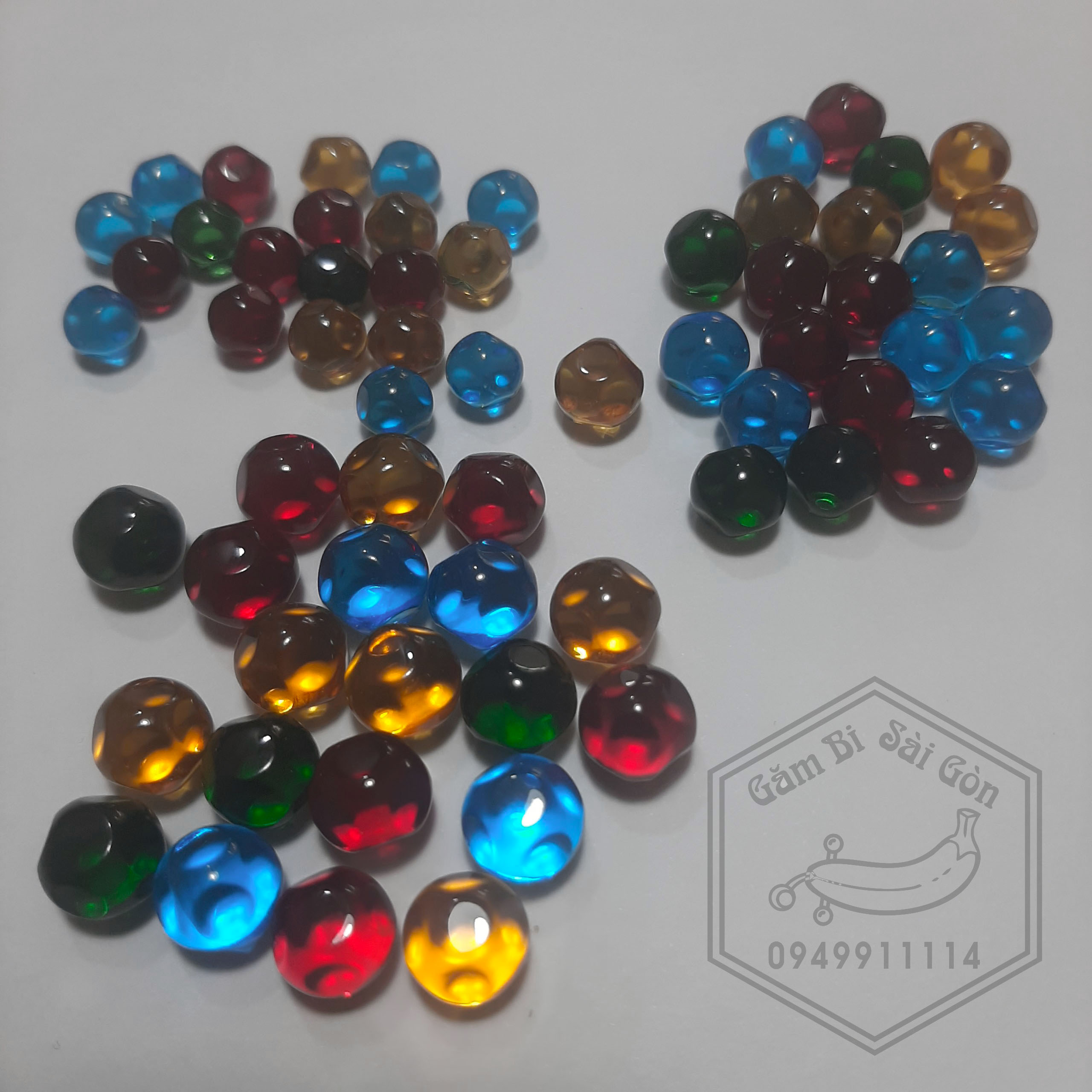 1 Viên Bi hạt Lựu size 8-9-10mm