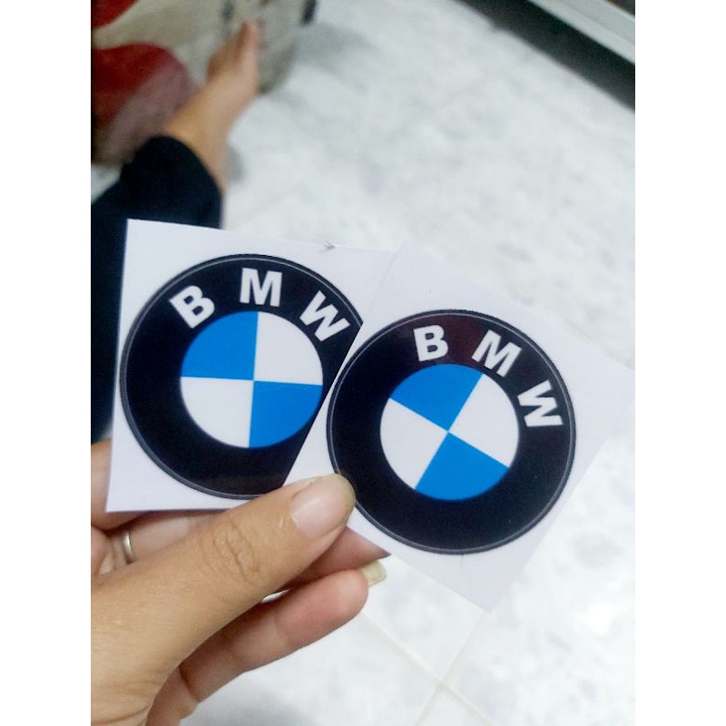 Combo 2 tem decal bmw dán xe, nón giá rẻ