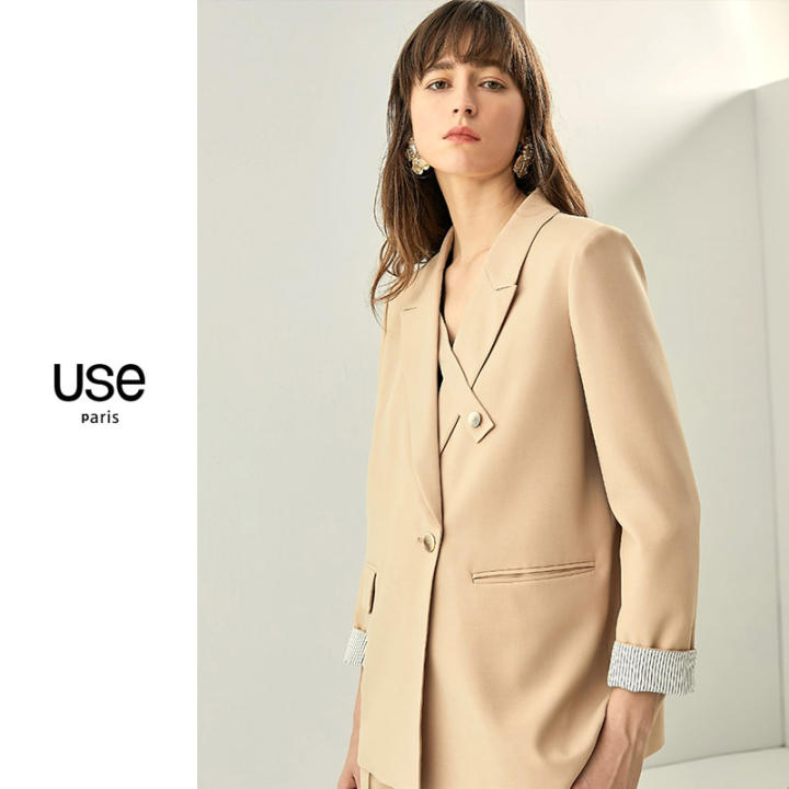 khaki suit jacket womens