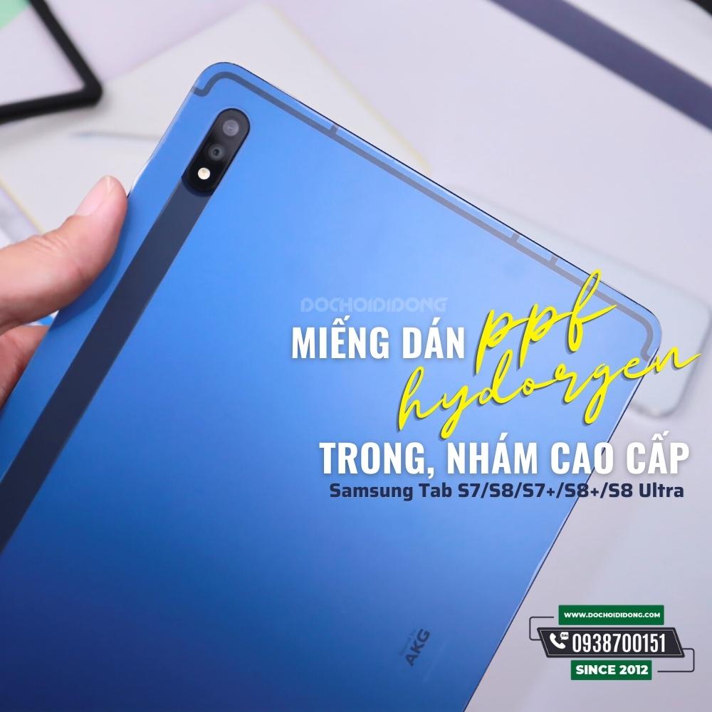 Miếng dán lưng ppf hydorgen samsung tab s7/s8/s7+/s8+/s8 ultra trong, nhám cao cấp