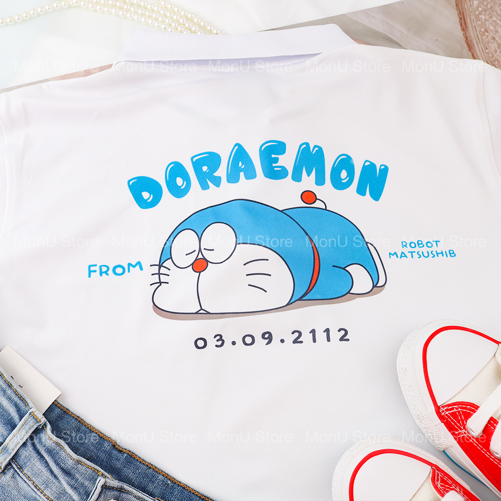 Áo thun có cổ DORAEMON DOREMON Unisex dễ thương cute MON0505