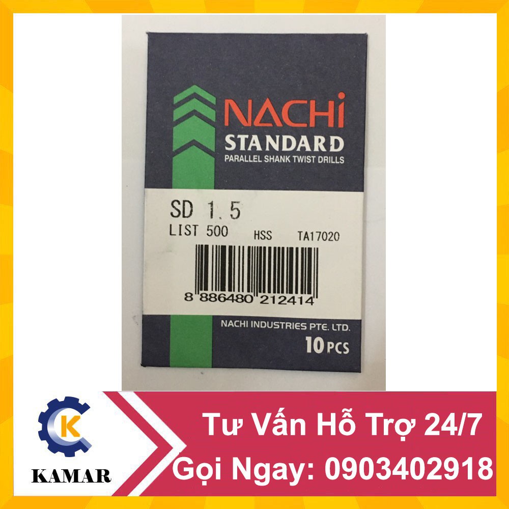 Mũi Khoan Nachi Từ 1.0 đến 1.9MM