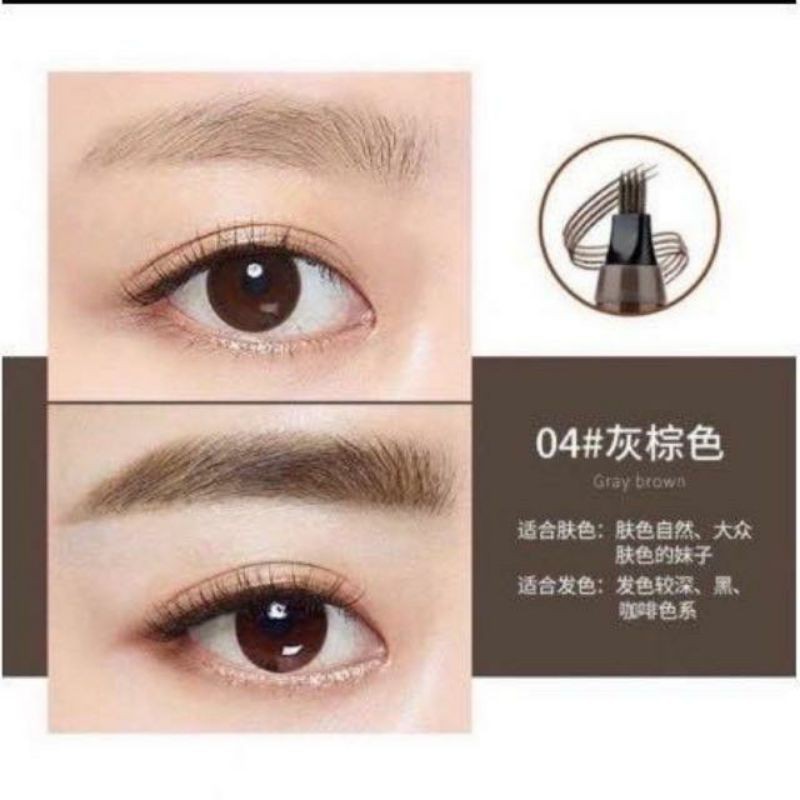 Bút Phẩy Sợi Lông Mày Không Thấm Nước 4D
