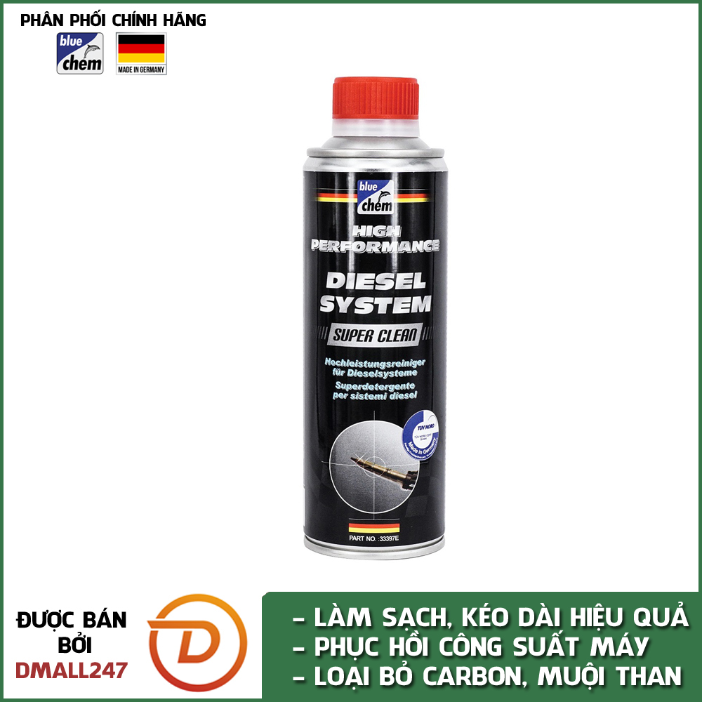 Phụ gia vệ sinh hệ thống dầu diesel toàn diện Bluechem 33397E