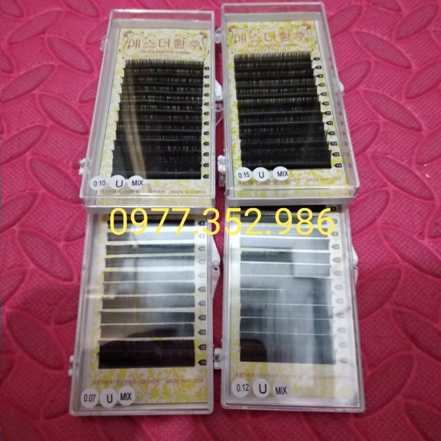 Mi khay cong U siêu đẹp đầy đủ độ dầy mix size từ 8mm _13mm