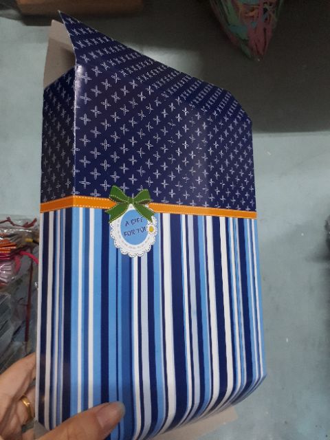 Combo 10 Hộp Xếp 18X22 Cao 5Cm (Kèm Nơ Rút 3Cm)