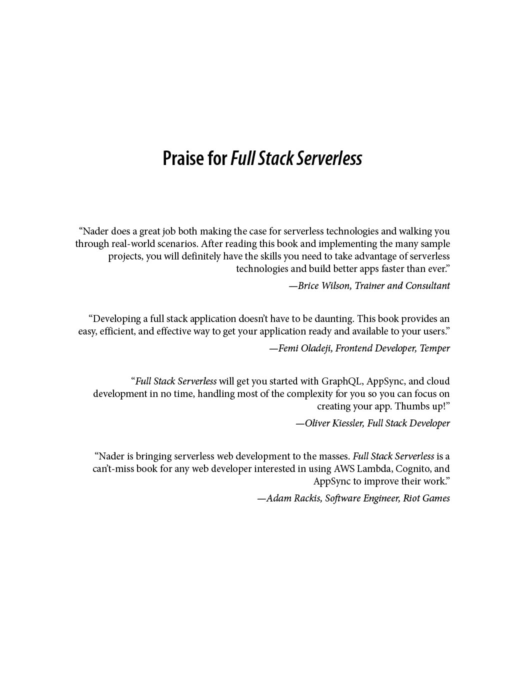 Full Stack Serverless