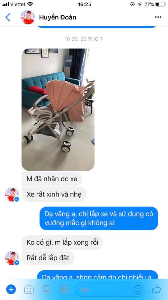 Xe đẩy cho bé Funnio A10 dòng xe 2 chiều 3 tư thế (Belecoo)