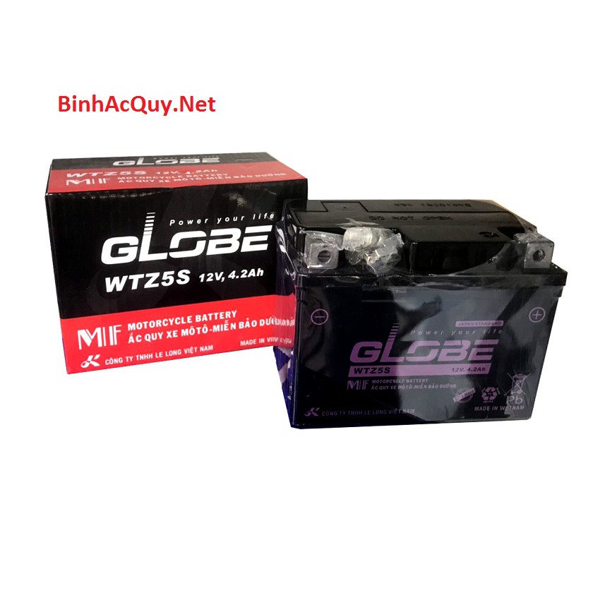 Ăc quy xe máy globe wtz5s