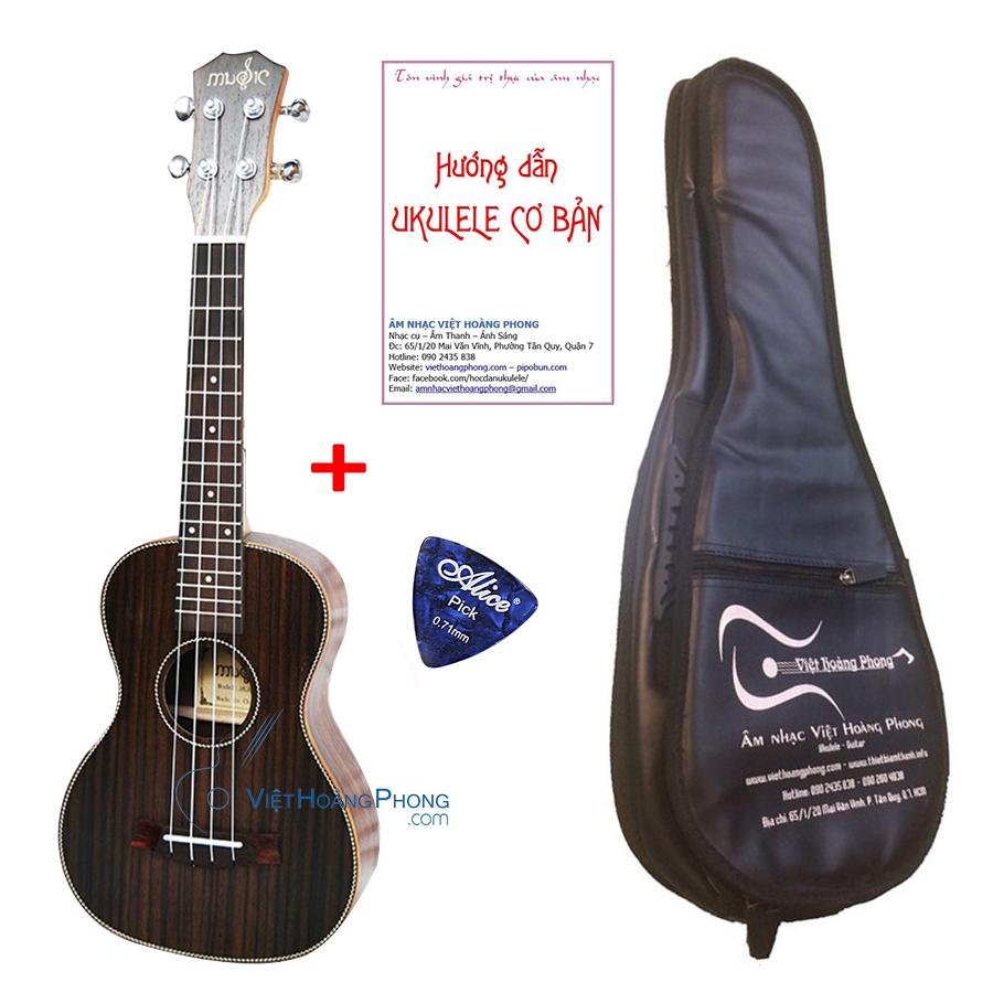 Đàn Ukulele Concert Rosewood UK-HM01 tặng Bao da 3 lớp + Sách học + Phím gảy - HappyLive Shop