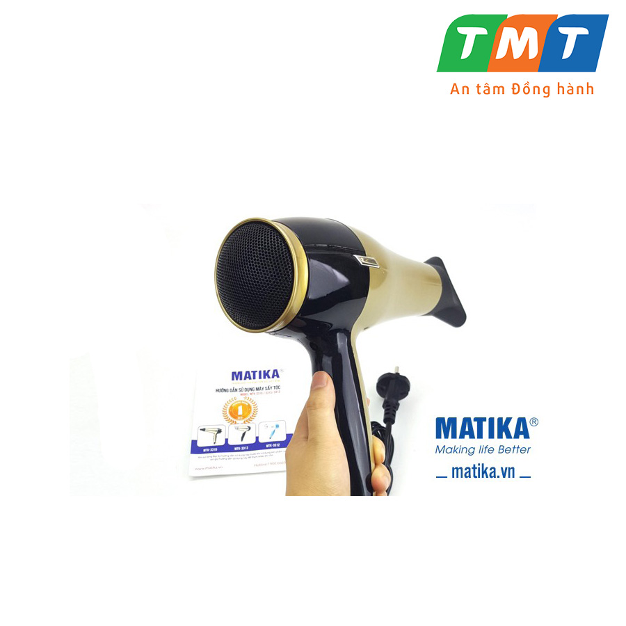 [HÀNG CHÍNH HÃNG] Máy Sấy Tóc cao cấp Matika MTK-3315