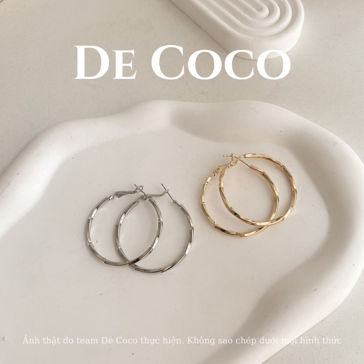 Khuyên tai vòng tròn De Coco
