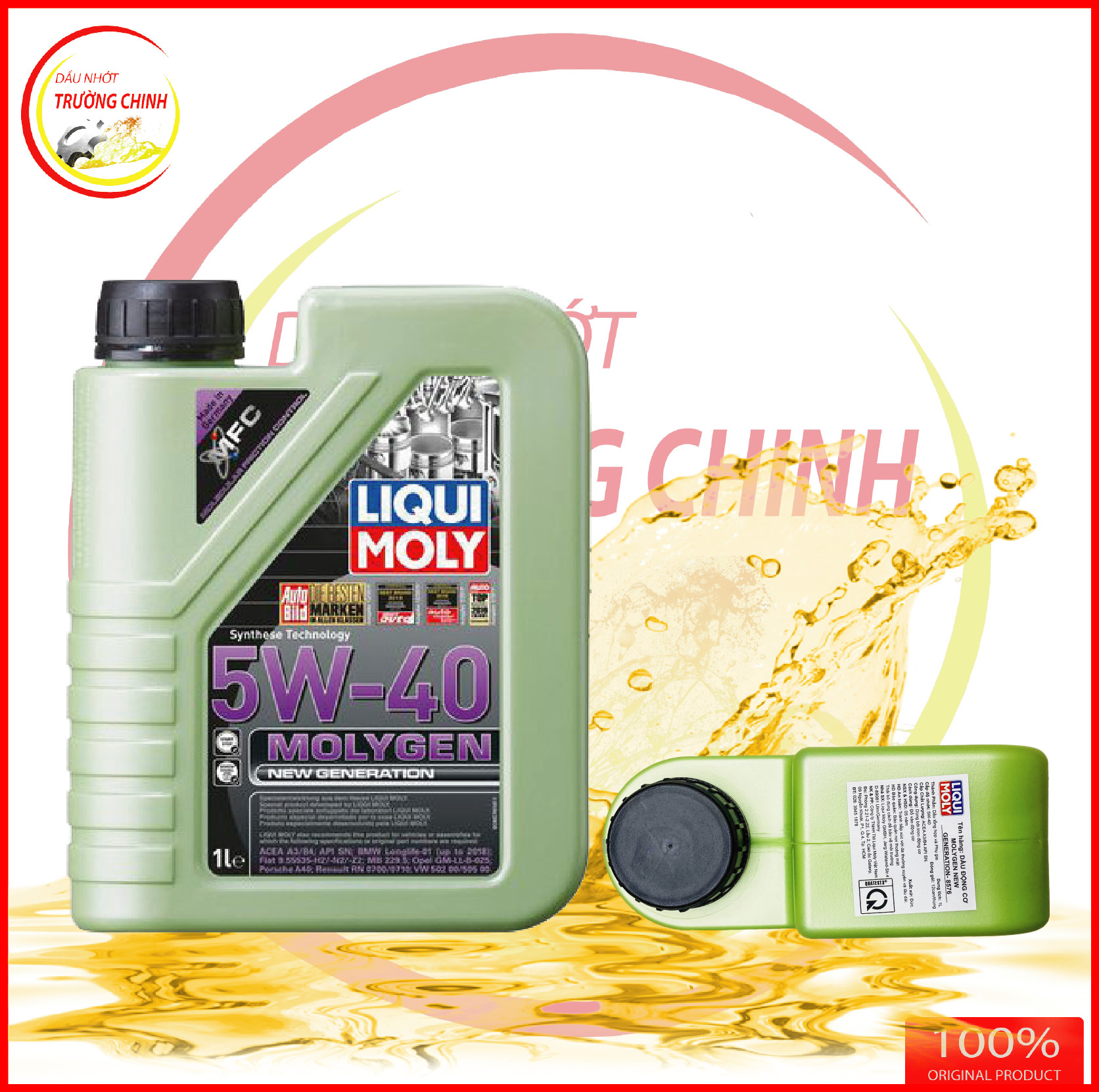 Nhớt Liqui Molygen 5W40 dành cho xe ga, xe ô tô