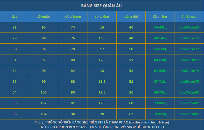[Mã MASK2630K giảm 15% tối đa 30K đơn từ 99K] Quần Âu Co Giãn Kiểu Dáng Hàn Quốc(Xanh than)