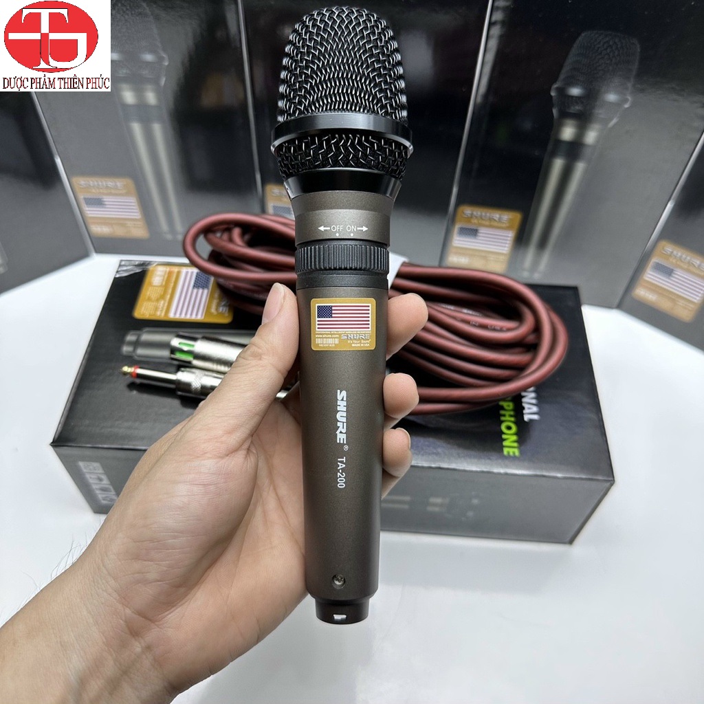 Micro dây shure ta200 / ta100 / ta300 - hàng nhập khẩu loại 1 - công ty thiên phúc