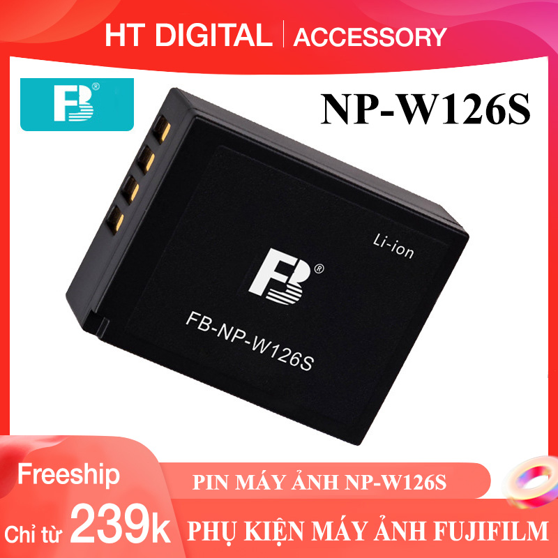 Pin NP-W126S Cho Fujifilm X-S10 X-T30 X-T200 X-T100 X-T20 X-Pro3 X-T3 X-A7 X100F XA5 XA3 XT2..(Hàng Chính Hãng)