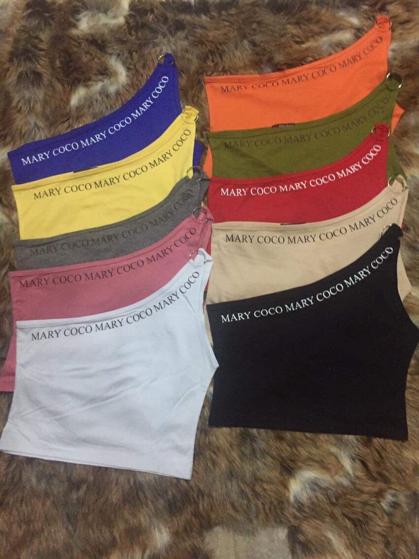 [HCM]Áo thun sát nách một bên vai crop top 40k