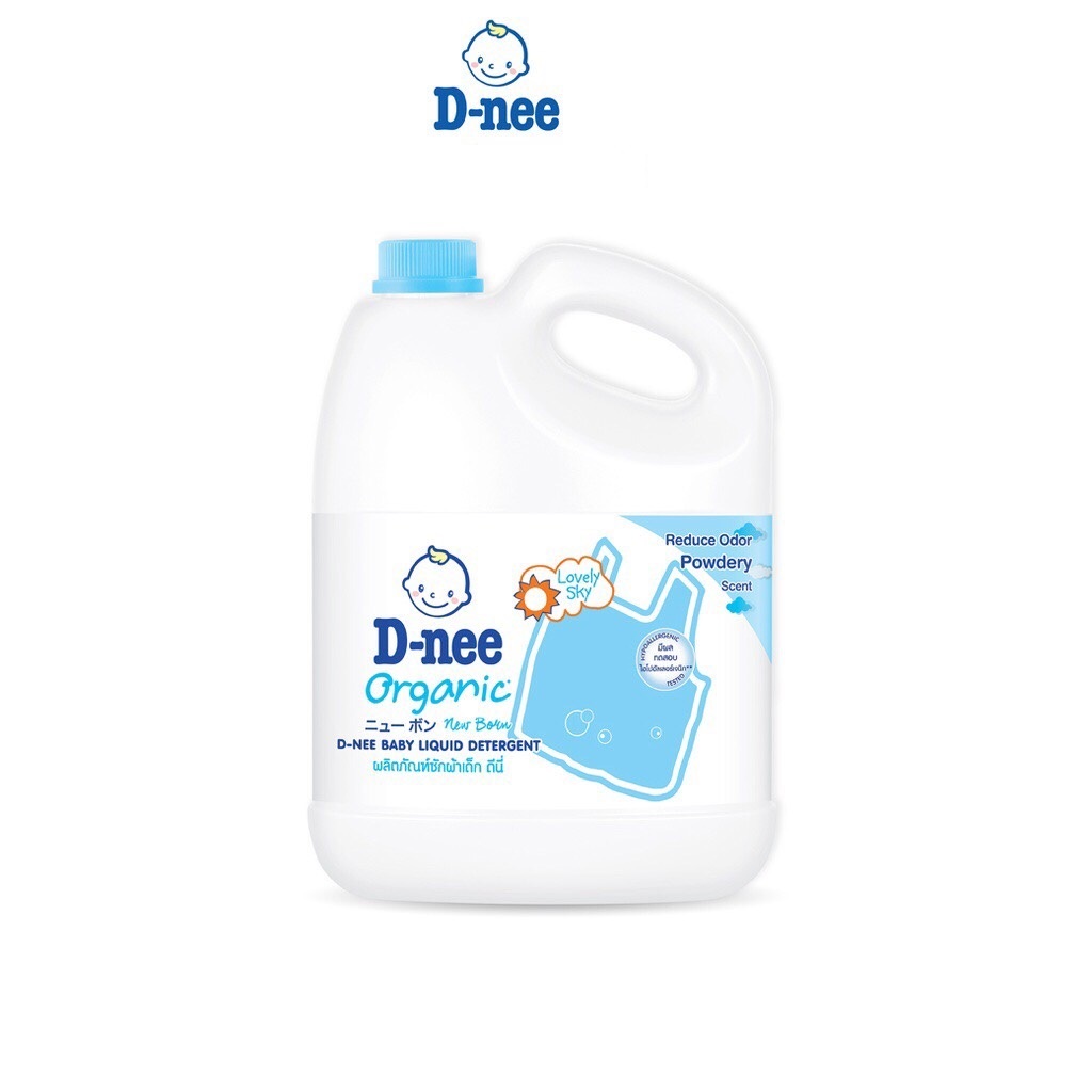Nước giặt quần áo em bé D-nee Xanh 3L