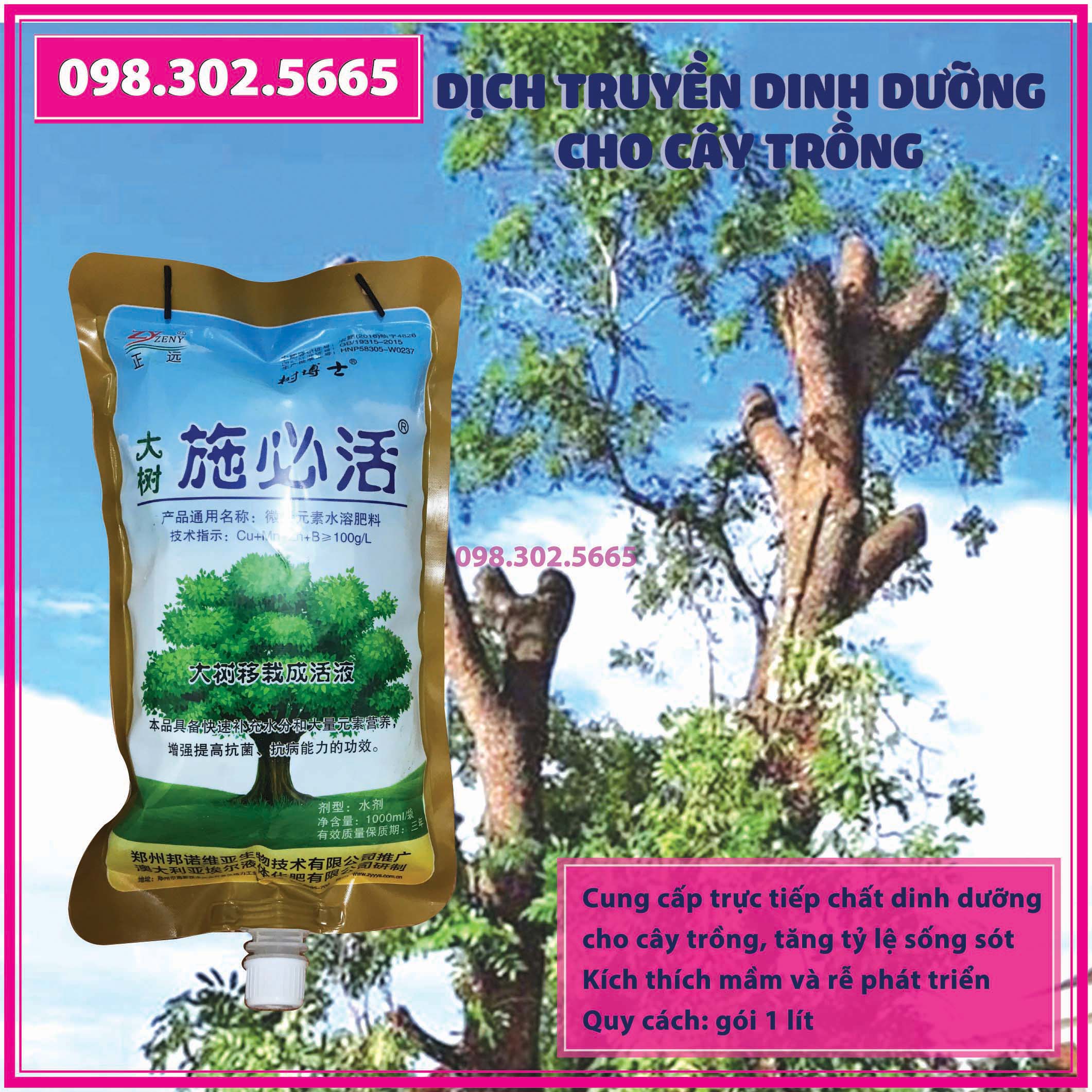 Túi truyền dịch cho cây - túi 1kg - Bổ sung dinh dưỡng cho cây mới trồng, cây còi cọc