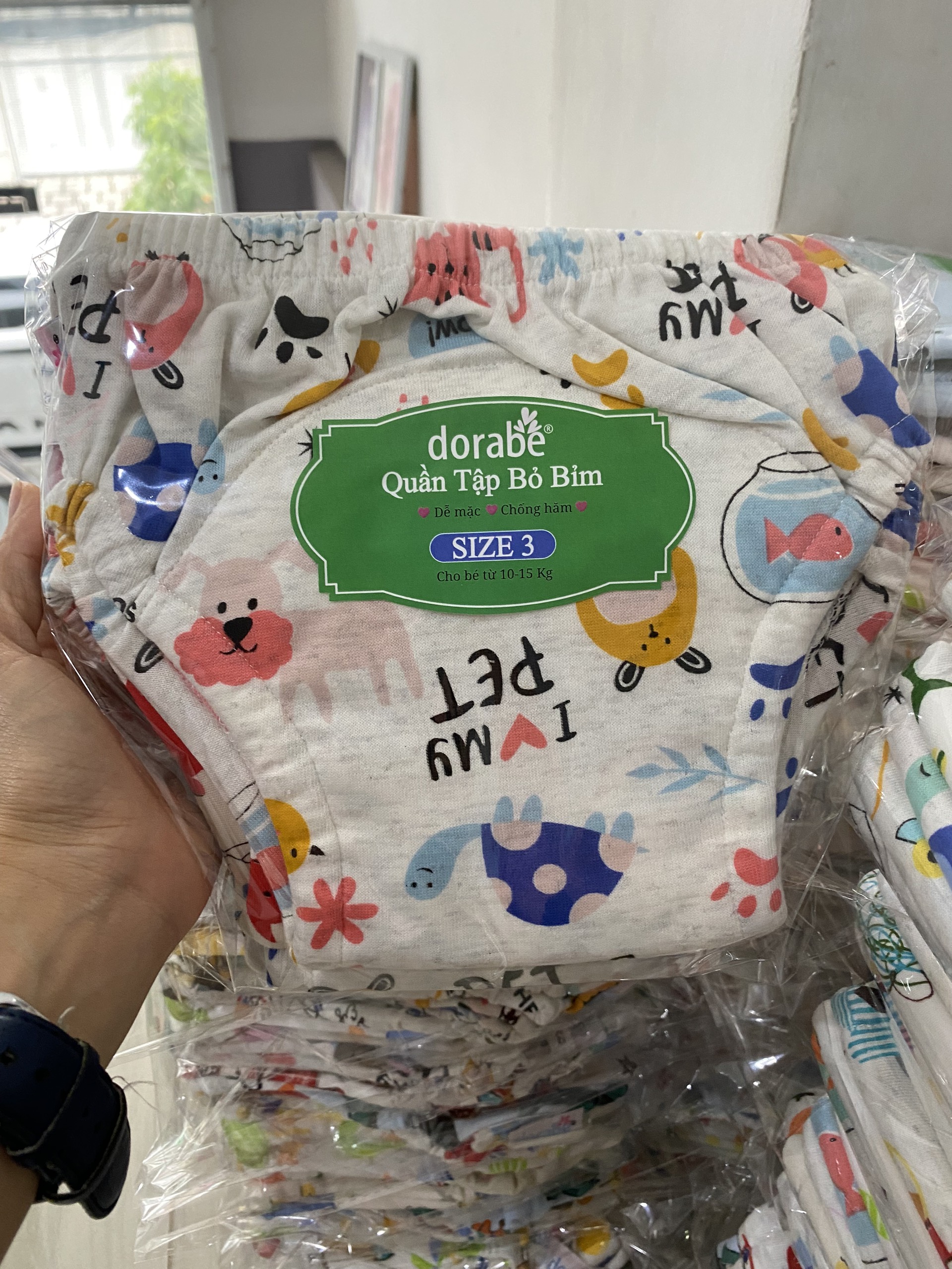 COMBO 5 QUẦN BỈM DORABE LOẠI 8 LỚP SIZE 3