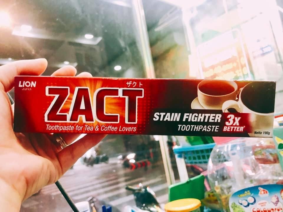 Kem đánh răng zact lion stain fighter 190g - 4426