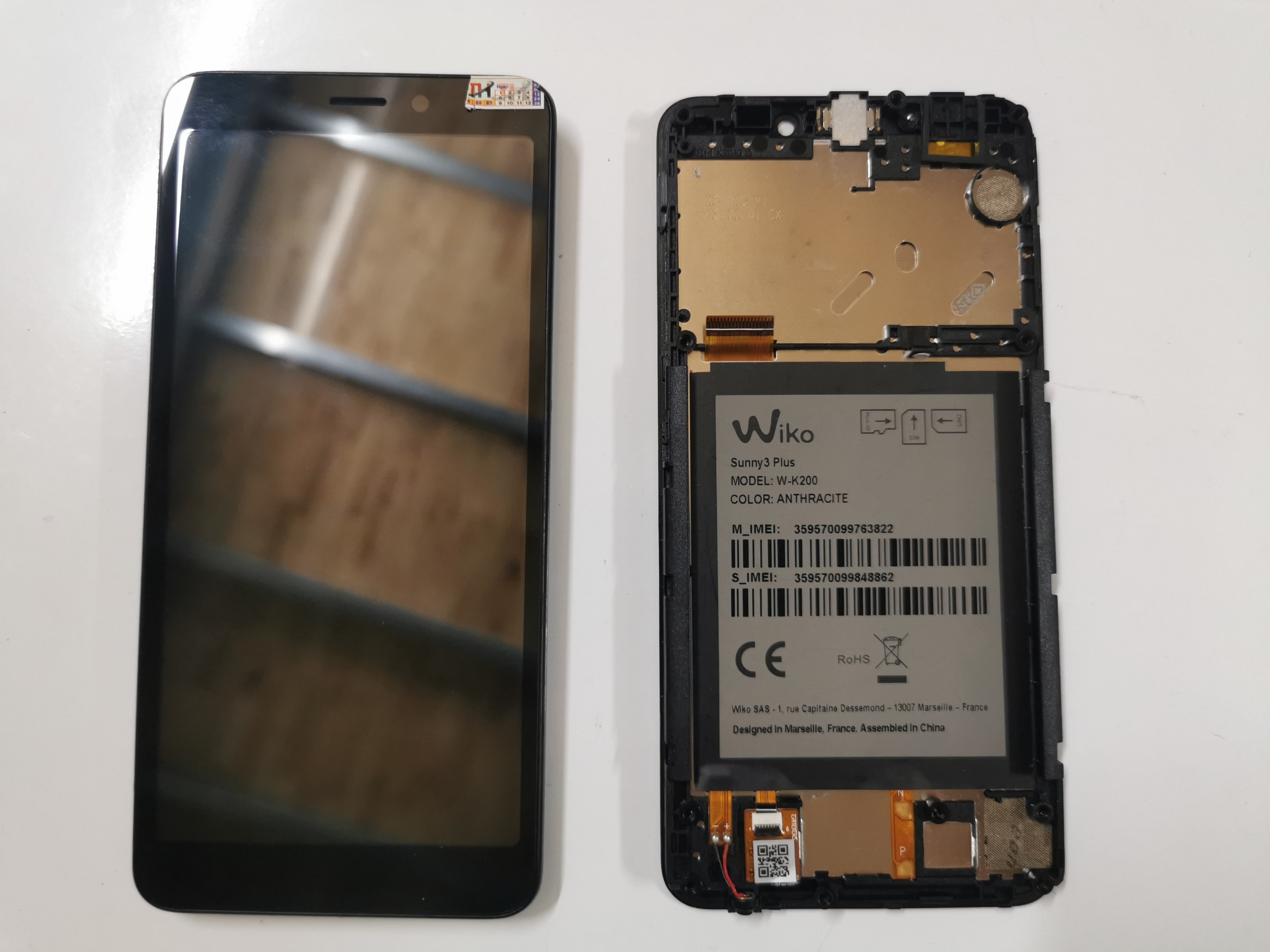 [HCM]BỘ MÀN HÌNH WIKO SUNNY 3 PLUS ZIN BÓC MÁY